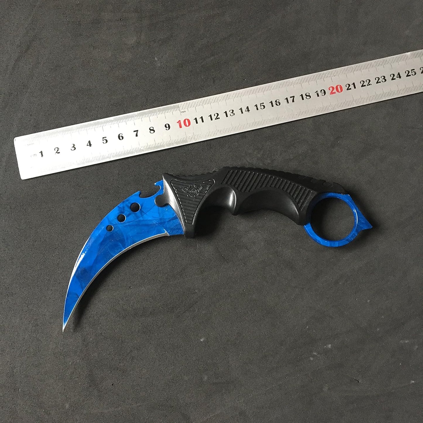 Andux Karambit with Holes Camping Hunting Tool with Cord ZD-02 (Grass Green)