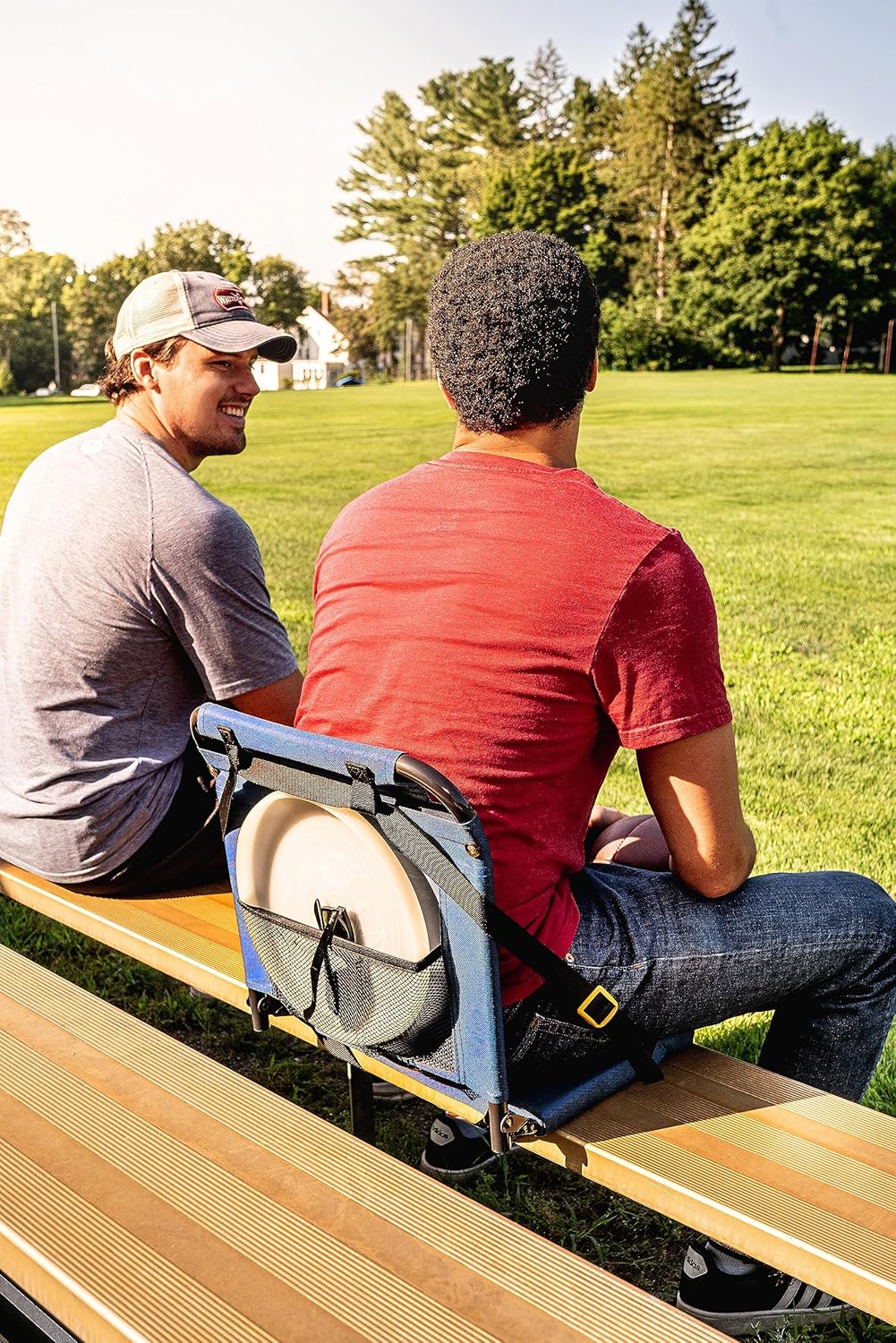 GCI Outdoor BleacherBack Lumbar Stadium Chair With Padded Backrest