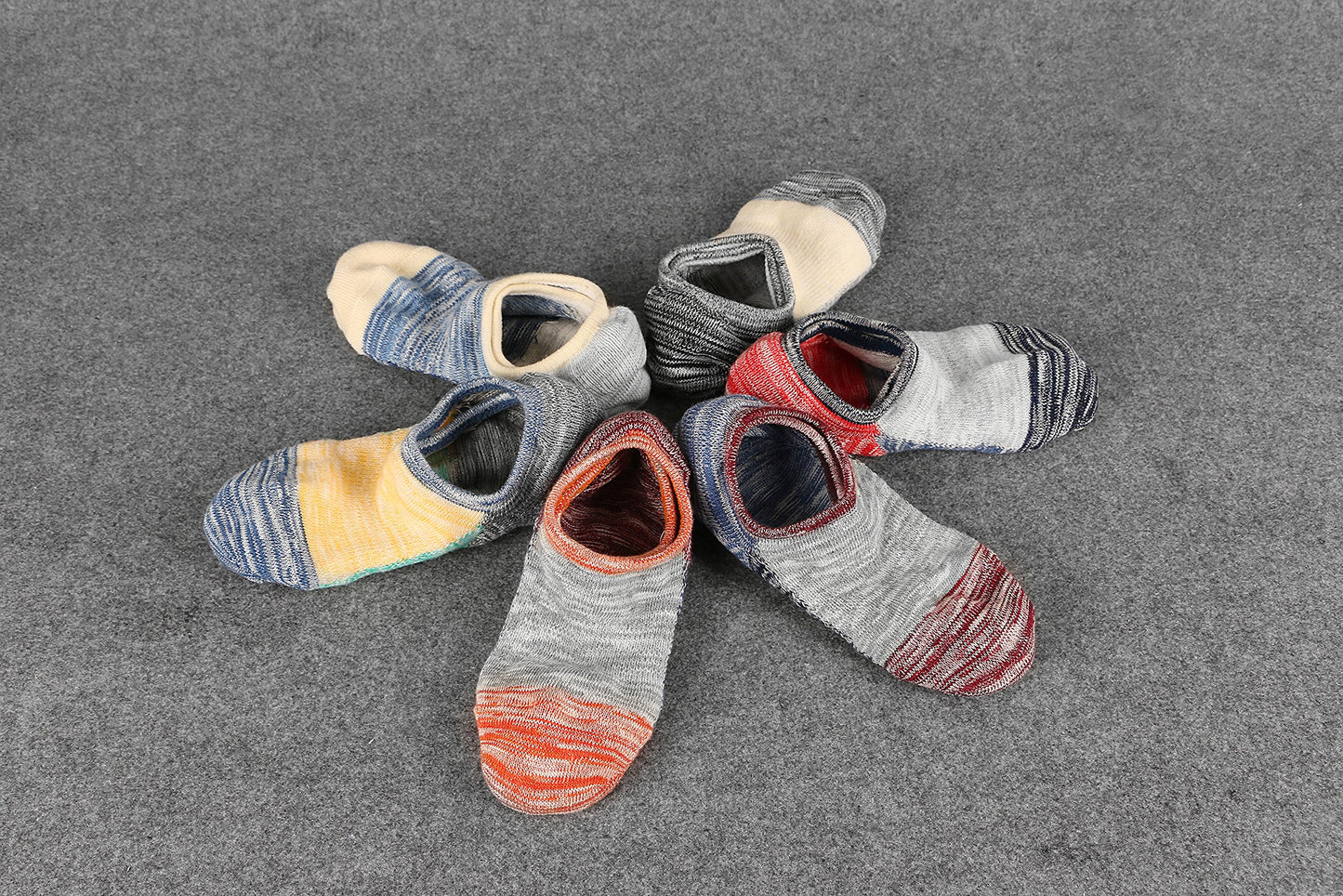 Empino No Show Socks Womens Low Cut Non Slip Invisible Short Cotton Sneaker Socks Liner 6Pairs