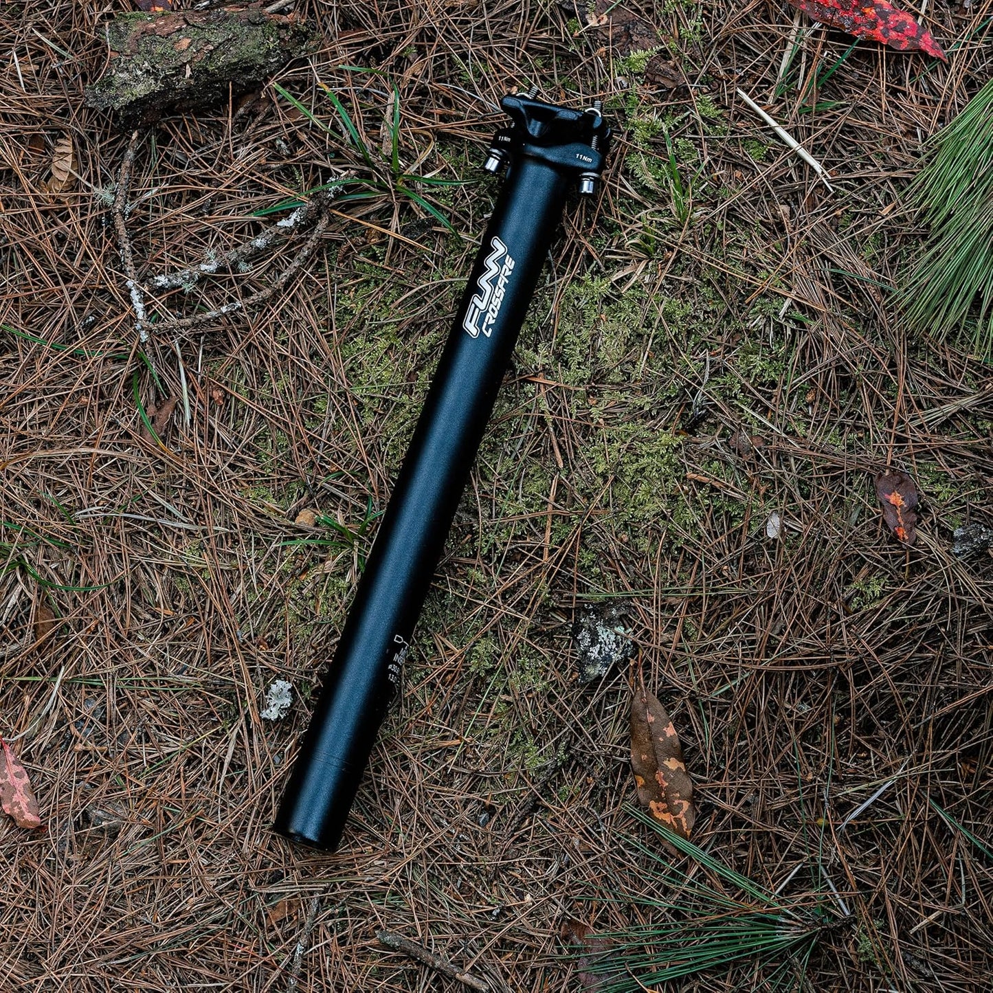 Funn Crossfire Bike Seat Post, Length 400mm, Diameter 30.9mm / 31.6mm, Aluminum Alloy AL6061, 3D Forged, One Piece Head and Shaft