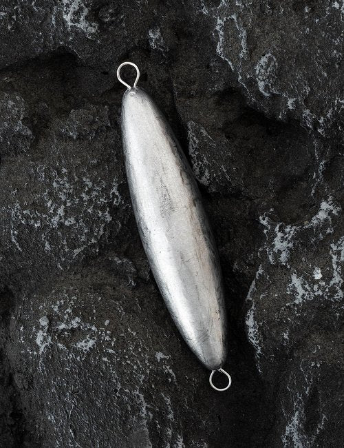 BLUEWING Torpedo Sinker Through Wire Fishing Weight Saltwater Bullet Lead Double Ringed, 4 oz, 3 Pack