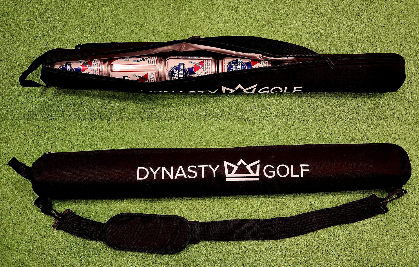 Insulated Golf Beer Sleeve For Golf Bag - Golf Beer Cooler For Golf Bag - 6 Beer Cooler For Bag - Golf Accessories Cooler - Golf Bag Beer Cooler