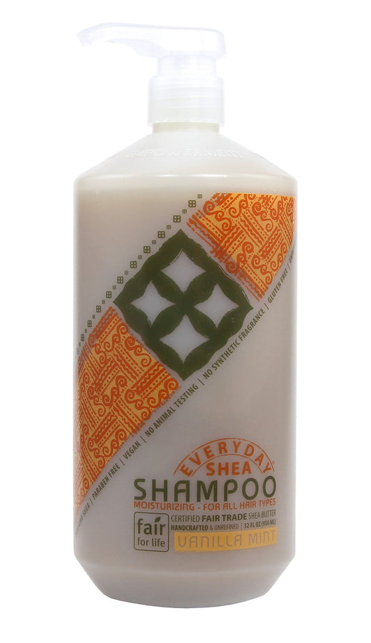 Shea Shampoo | Alaffia EveryDay | Vanilla Mint | 32 Oz | Moisturizing Formula