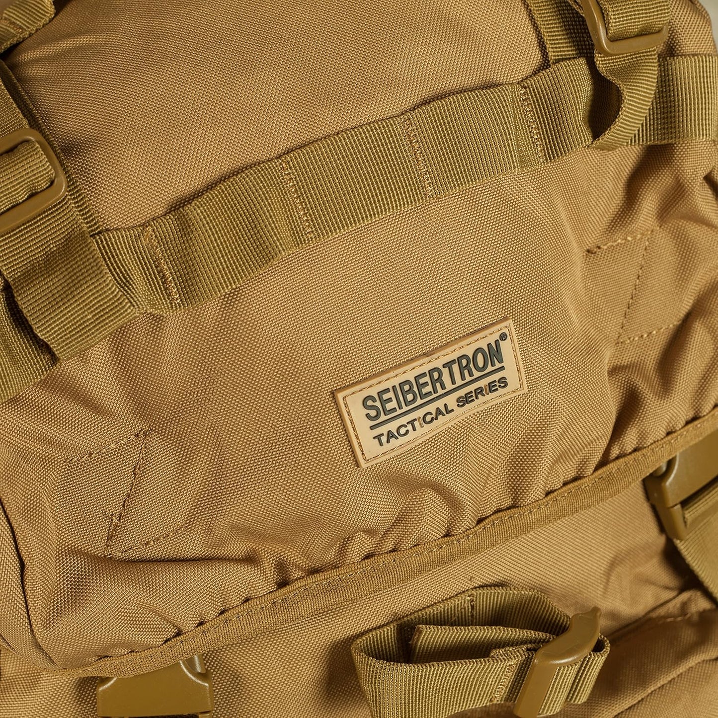 65L Waterproof Internal Frame Backpack with Rain Cover - Seibertron Khaki