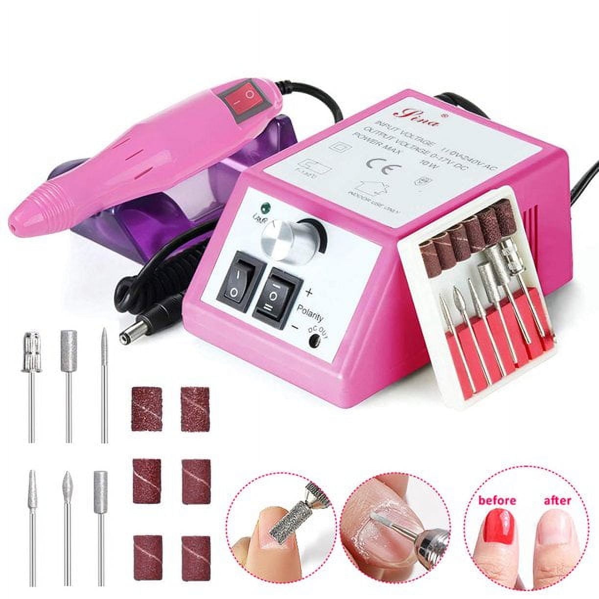 Electric Nail Drill Set | Acrylic & Gel Nail File Machine | Manicure & Pedicure