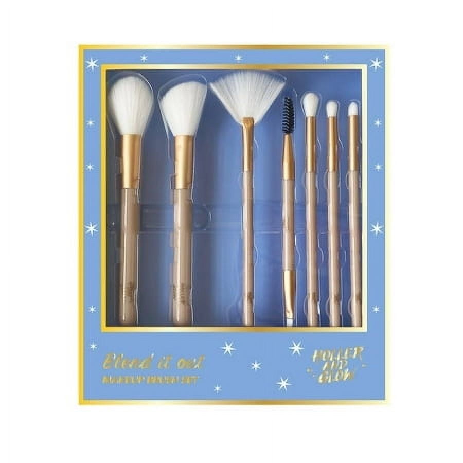 Makeup Brush Set | 7-Piece Cylinder Gift Set | Perfect for Glam Looks