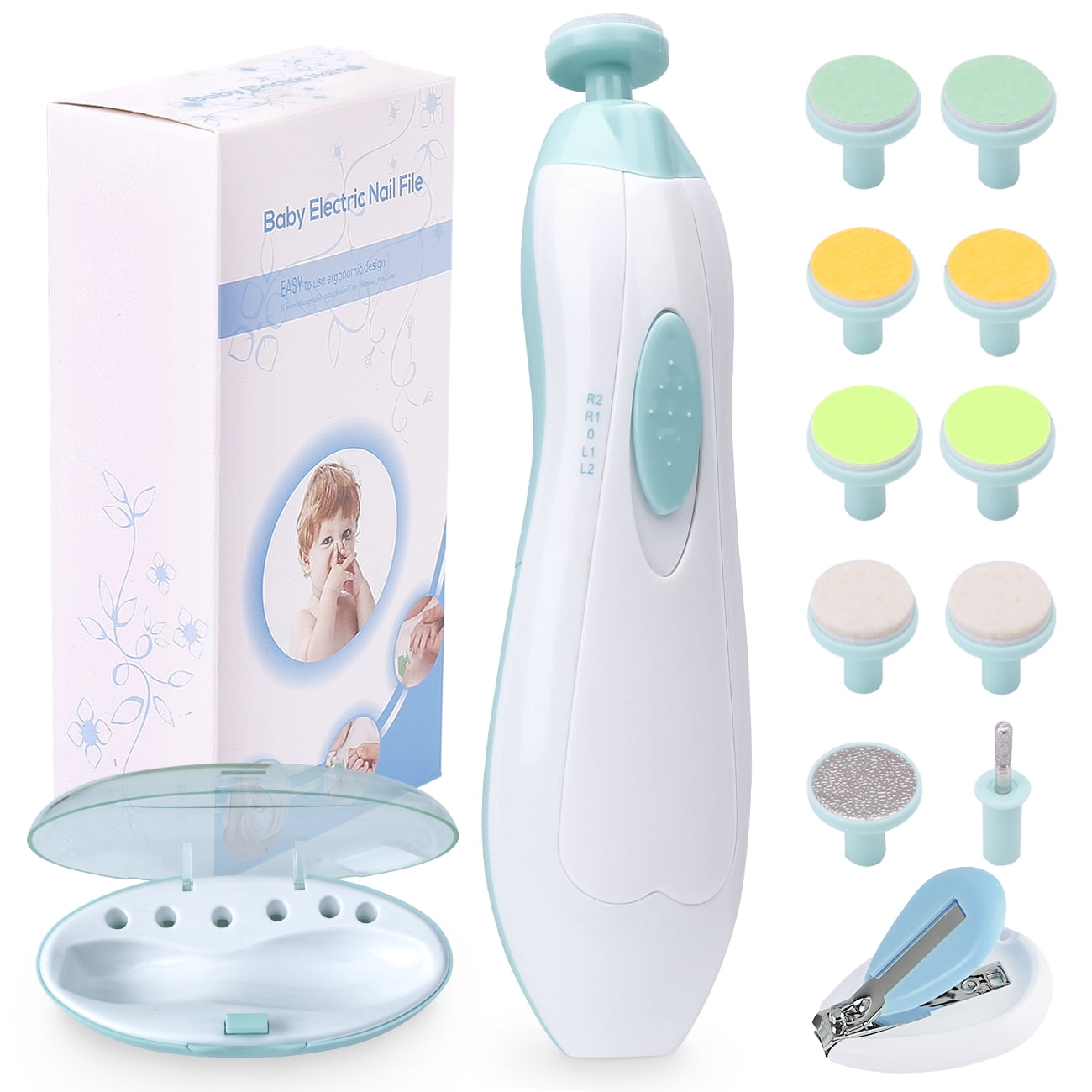 LANNEY Electric Baby Nail File & Clippers | Safe Trimmer for Kids & Adults