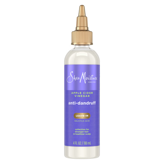 SheaMoisture Anti-Dandruff Leave-In Treatment | Stronger Hair & Healthy Scalp | 4 Oz