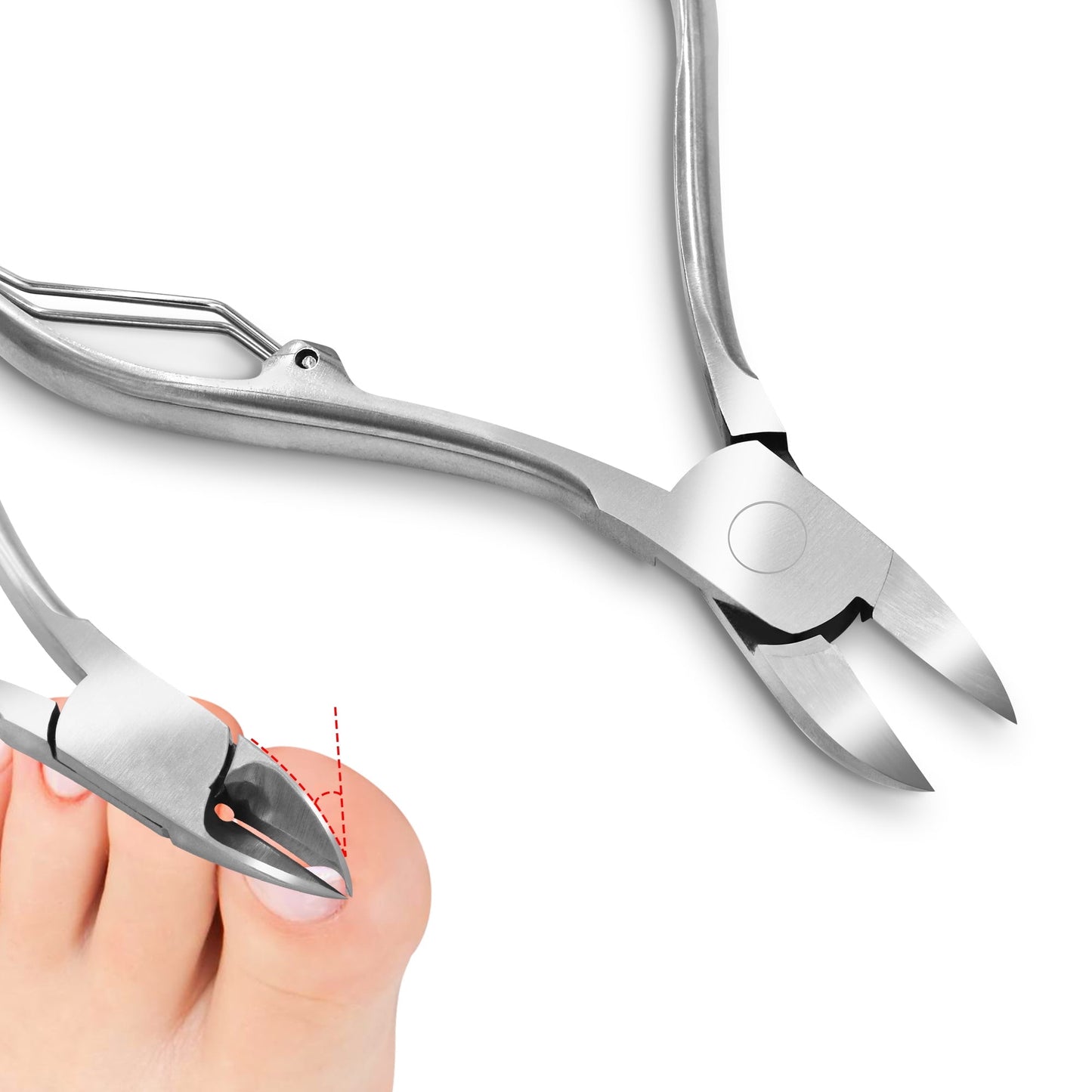 Professional Toenail Clippers | Ergonomic Nipper for Thick Ingrown Nails