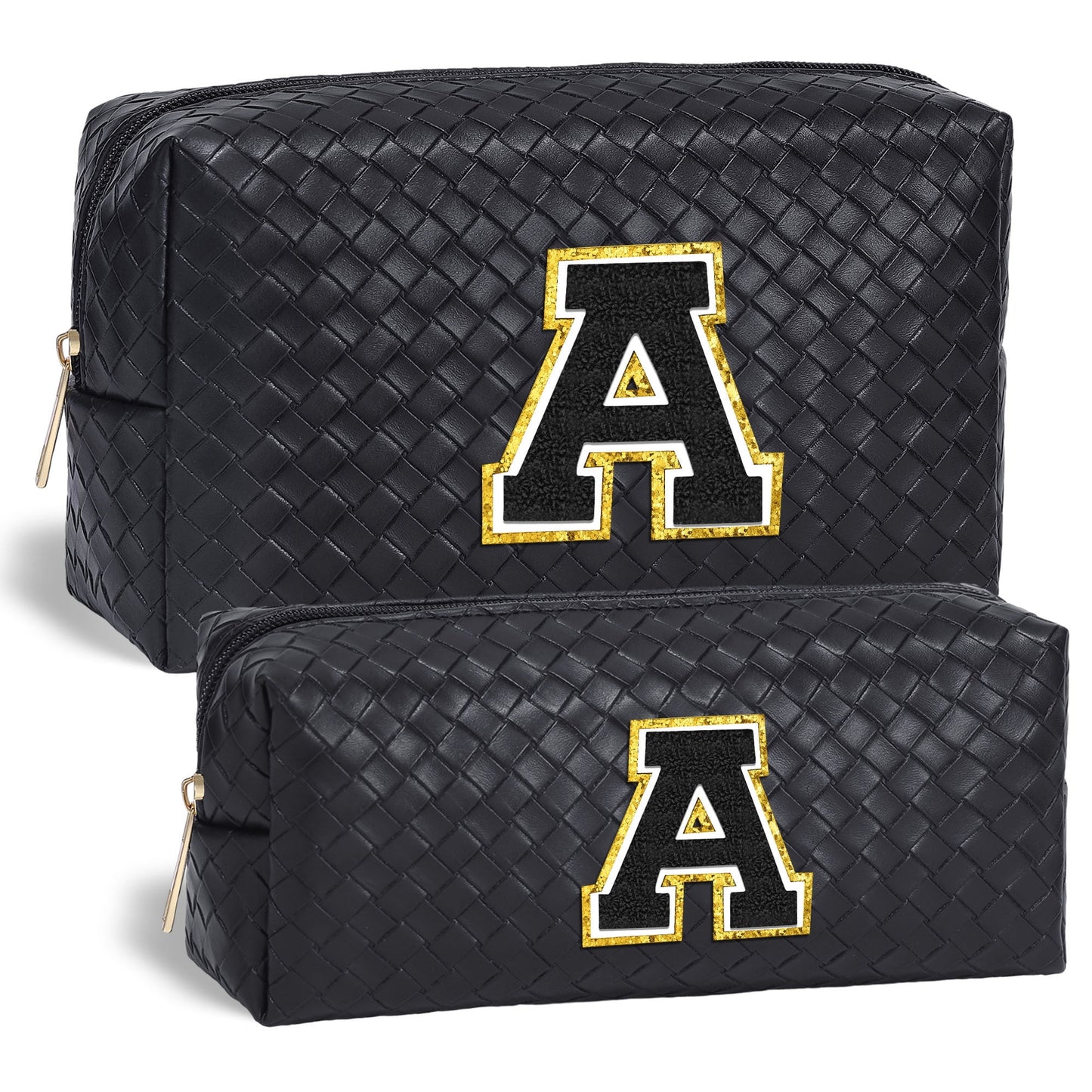 Small White PU Leather Cosmetic Bag | Waterproof Makeup Bag for Women
