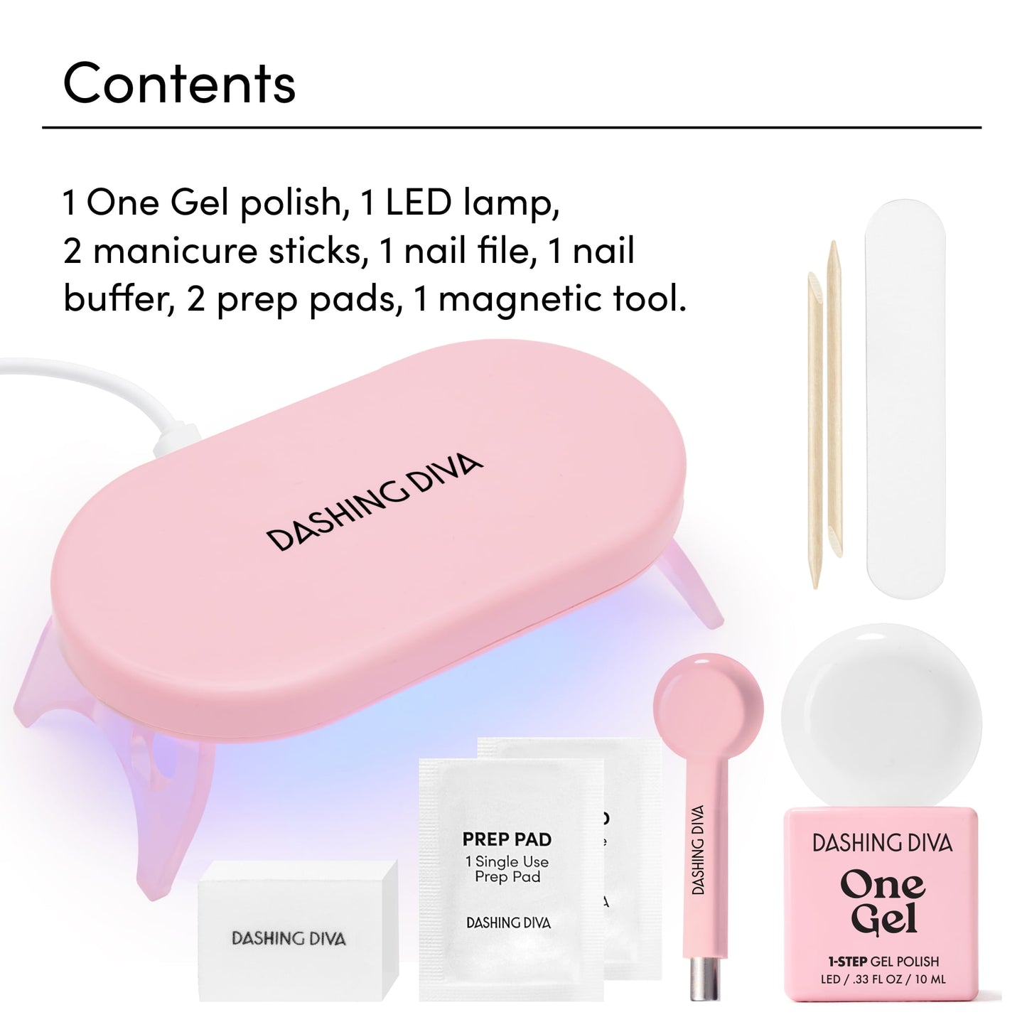 ONE GEL Magnetic Starter Kit | Dashing Diva | 0.33oz | Easy Application