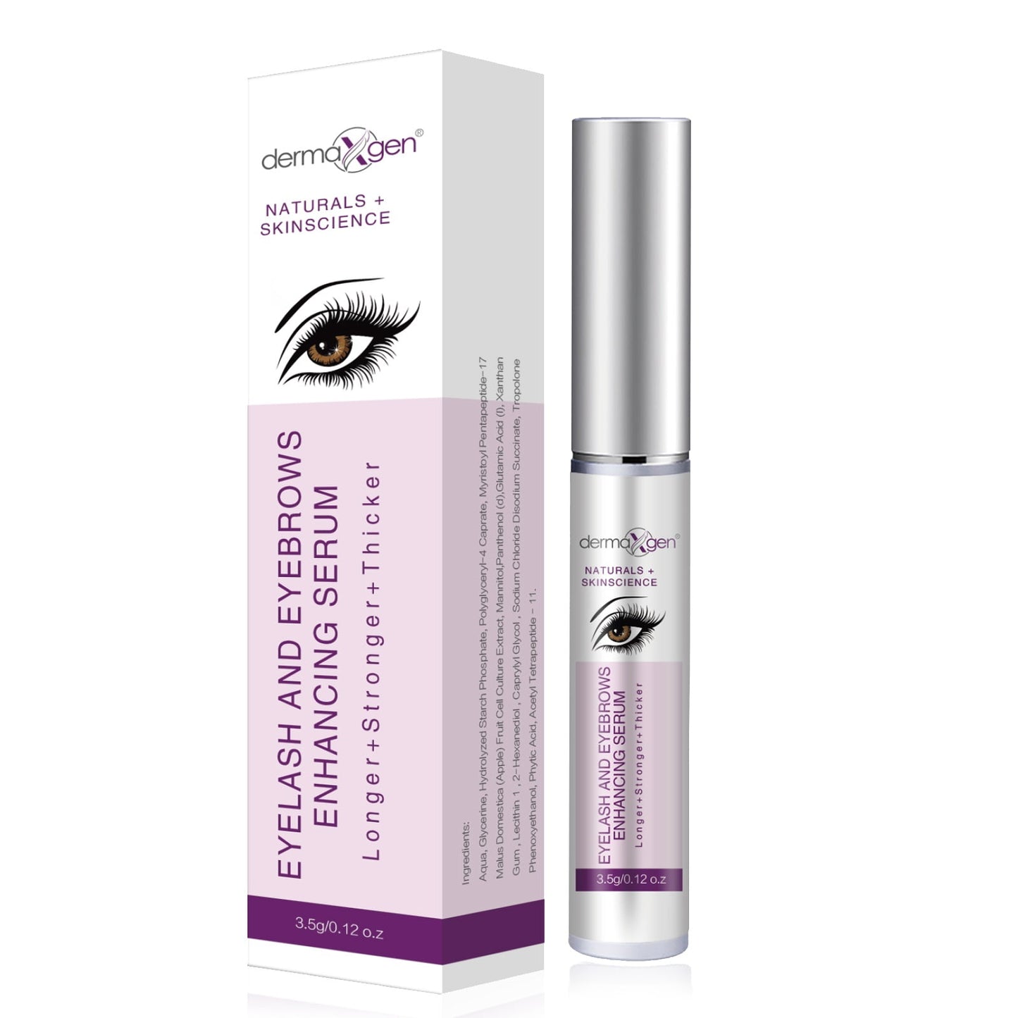 Dermaxgen Eyelash Enhancer | Organic Formula for Longer, Fuller Lashes - 5ML