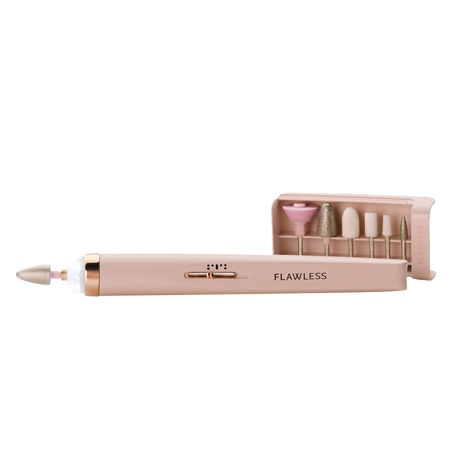 Rechargeable Pink Mani Device | 6 Attachments for Flawless Salon Nails
