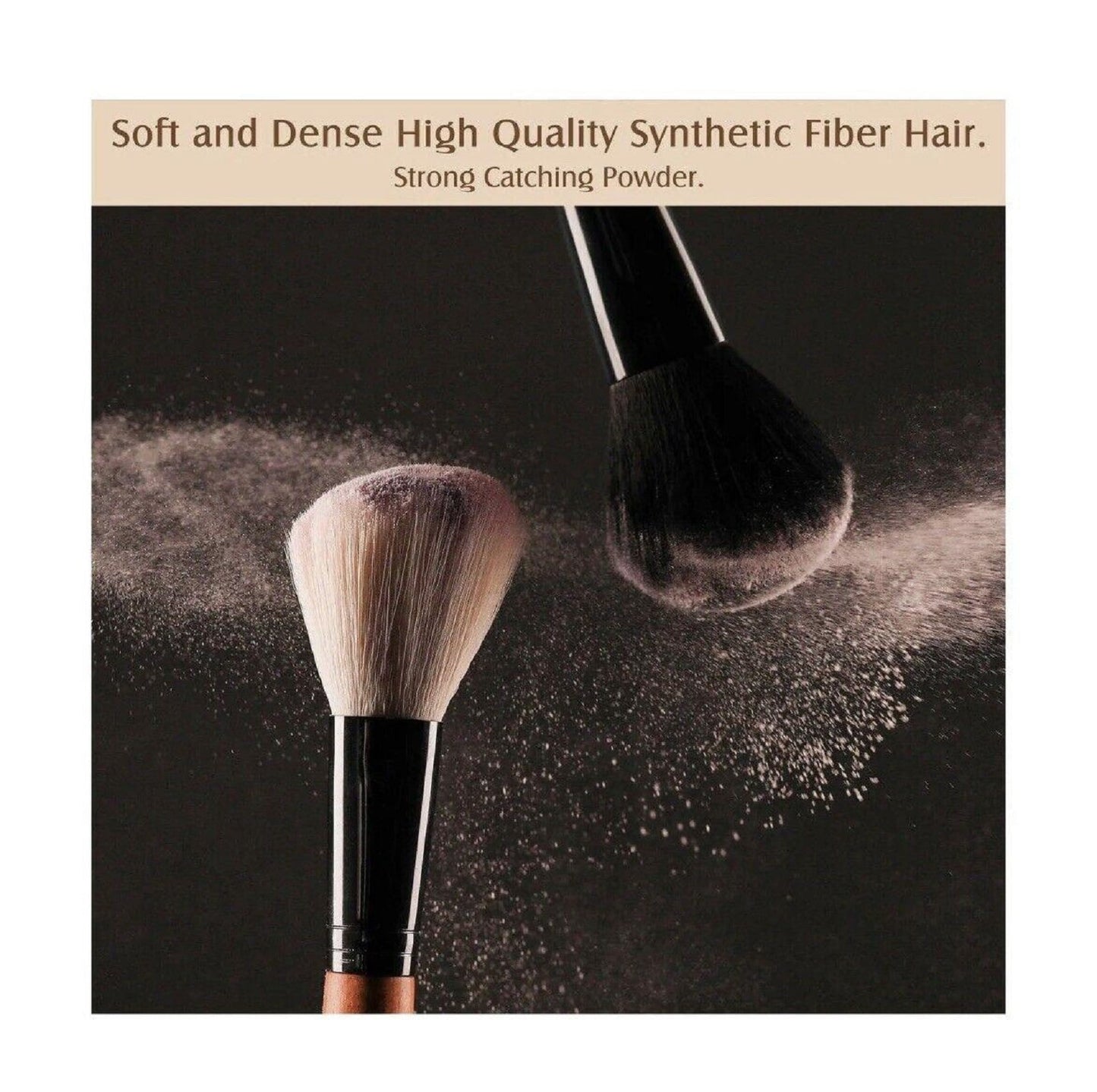 15-Piece Walnut Makeup Brush Set | Unique Brushes for Women