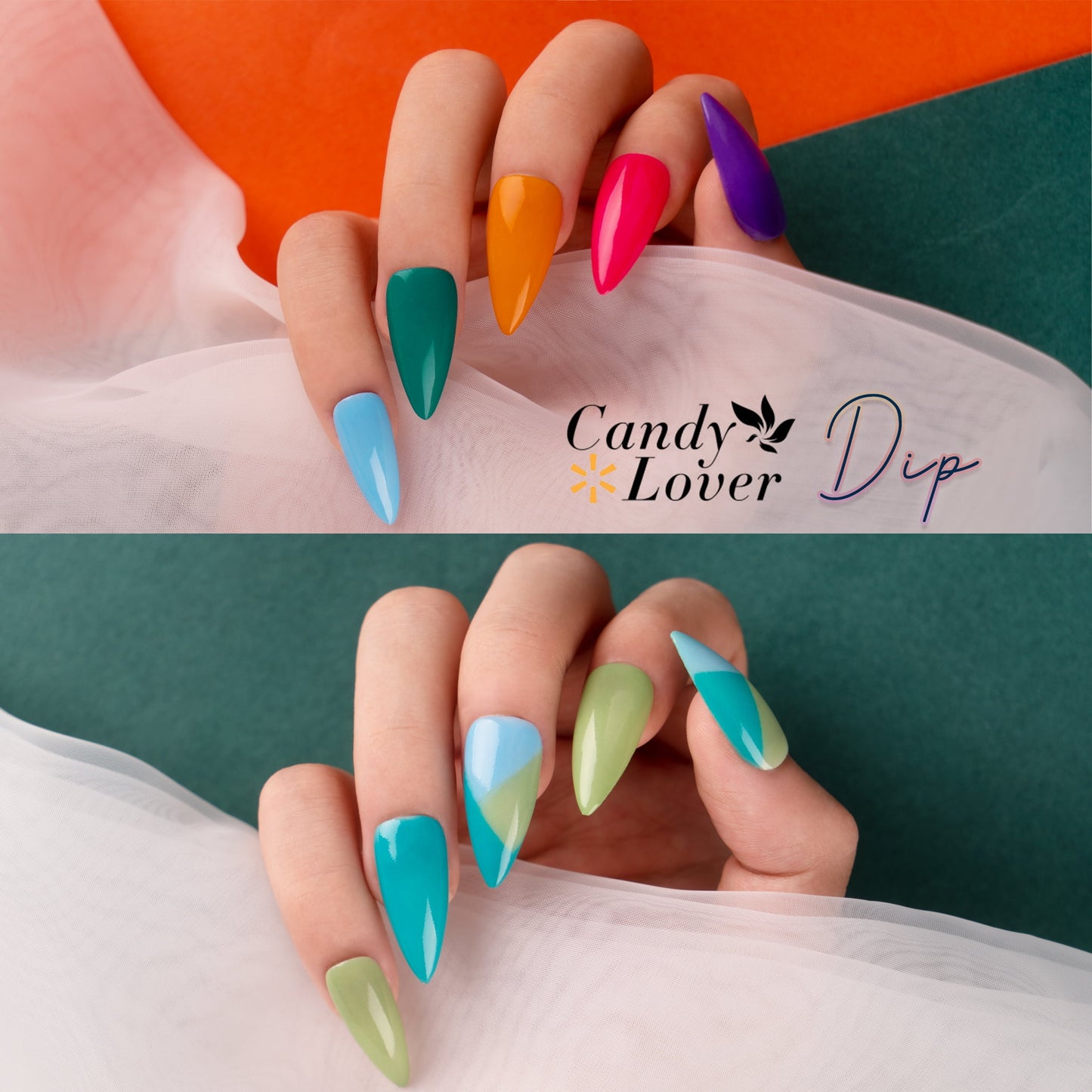 Candy Lover Dip Powder Kit | 12 Colors Nail Art Set for Women & Girls