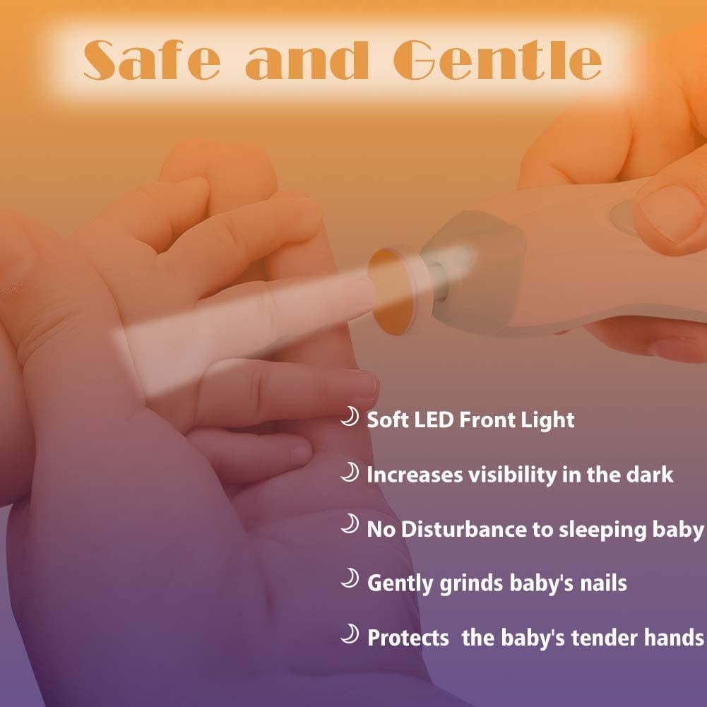 LANNEY Electric Baby Nail File & Clippers | Safe Trimmer for Kids & Adults