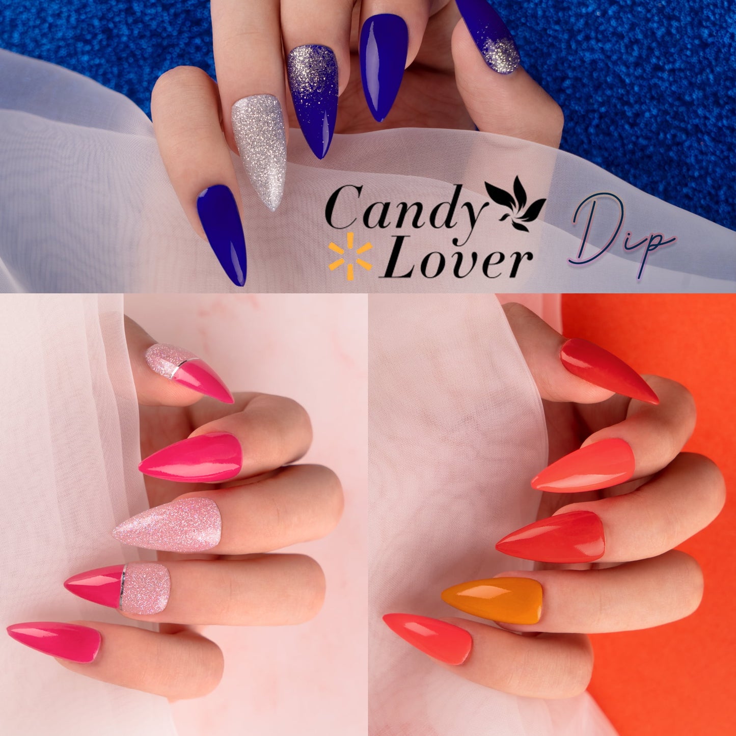 Candy Lover Dip Powder Kit | 12 Colors Nail Art Set for Women & Girls