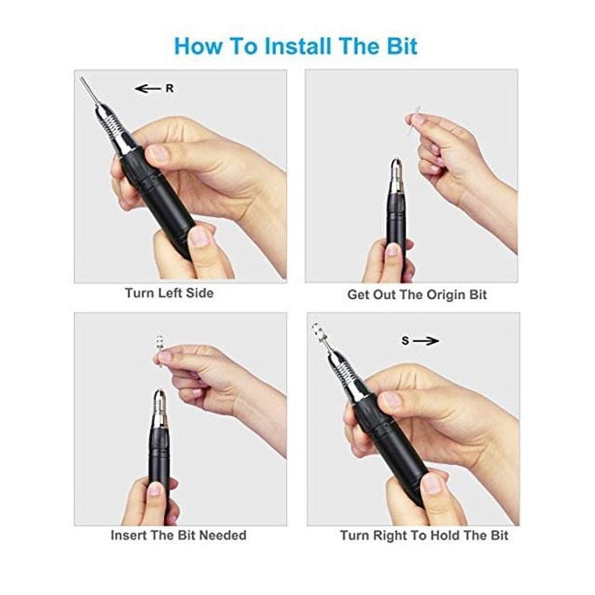 Electric Nail Drill Set | Acrylic & Gel Nail File Machine | Manicure & Pedicure