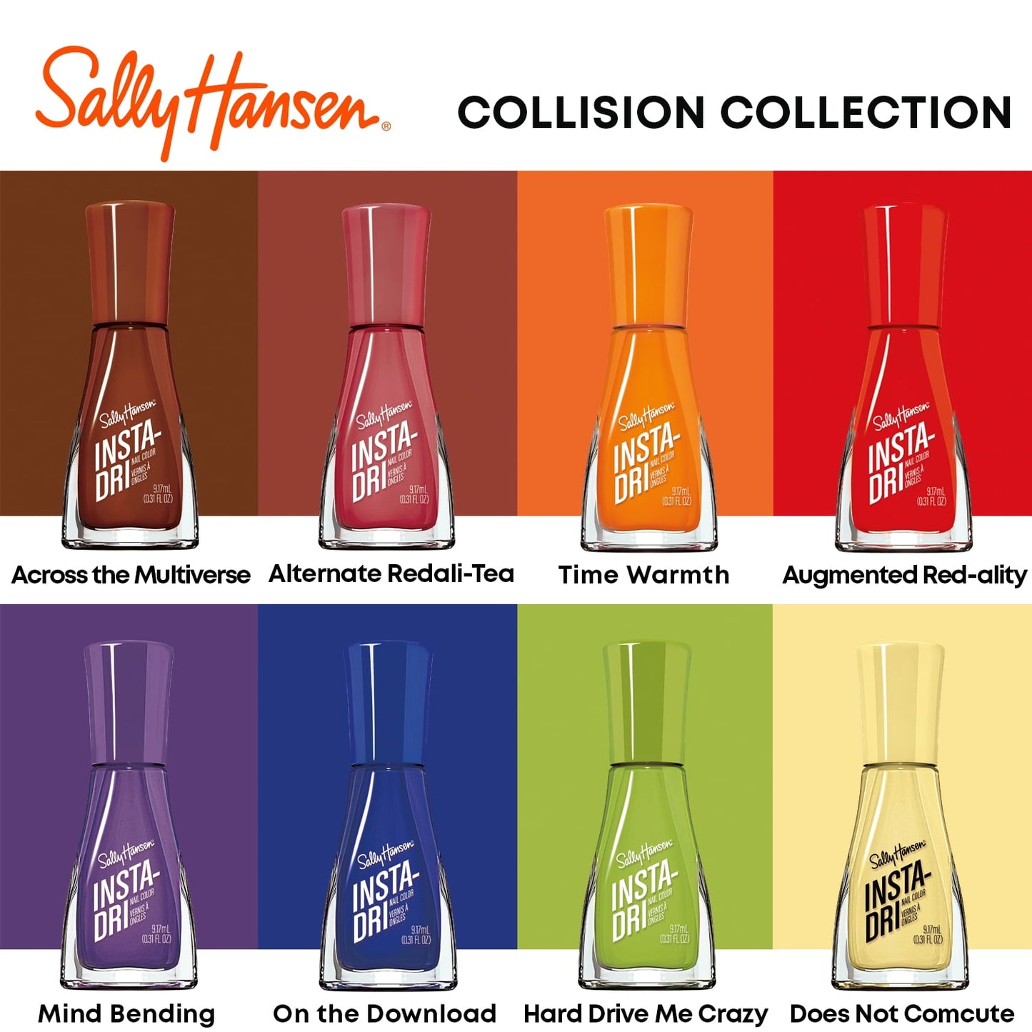 Quick Dry Sally Hansen Insta-Dri Nail Polish | Alternate Reali-Tea | 0.31 Fl Oz